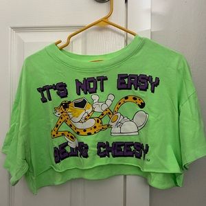 Forever 21 X Cheetos cropped shirt